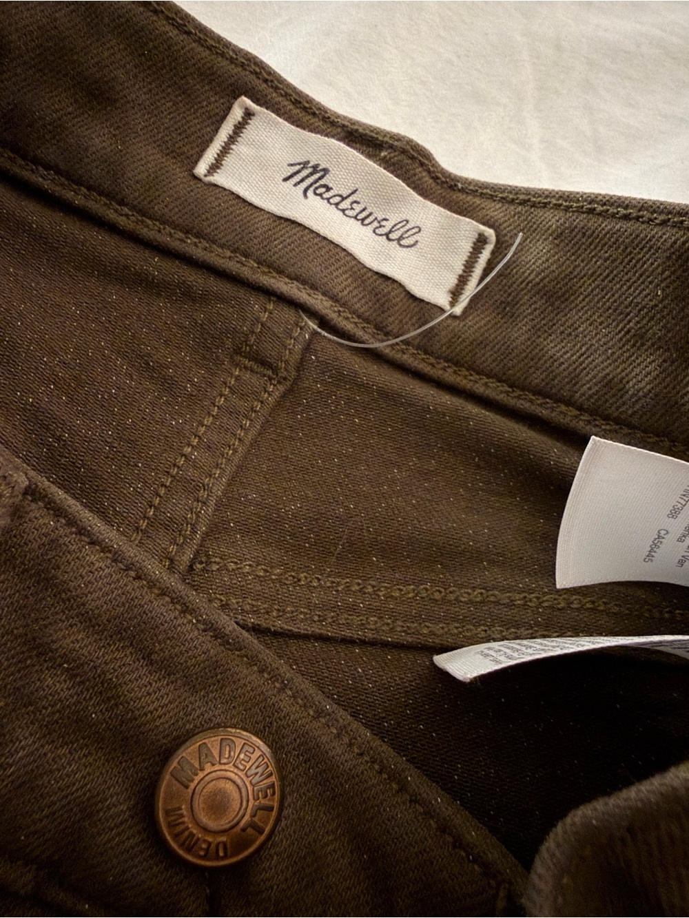 Madewell Flared Wide-Leg Crop Jeans Dark Mocha Size 23 NWOT - Picture 7 of 9